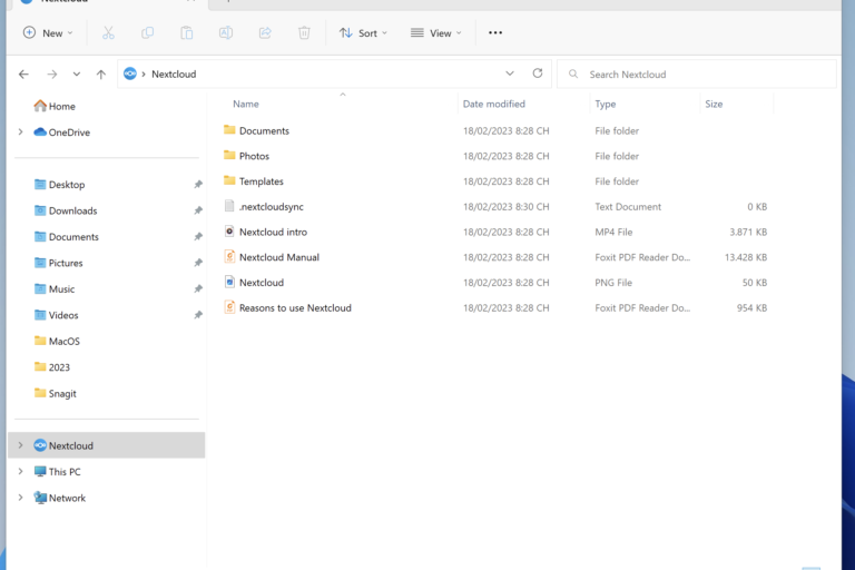 Hướng dẫn đăng nhập tài khoản Nextcloud trên Windows, MacOS